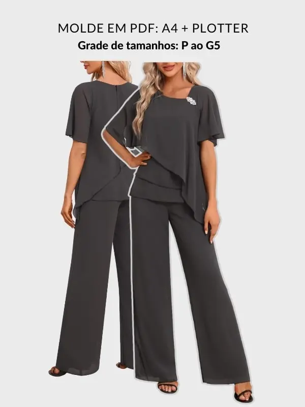 Molde conjunto assimétrico Milena