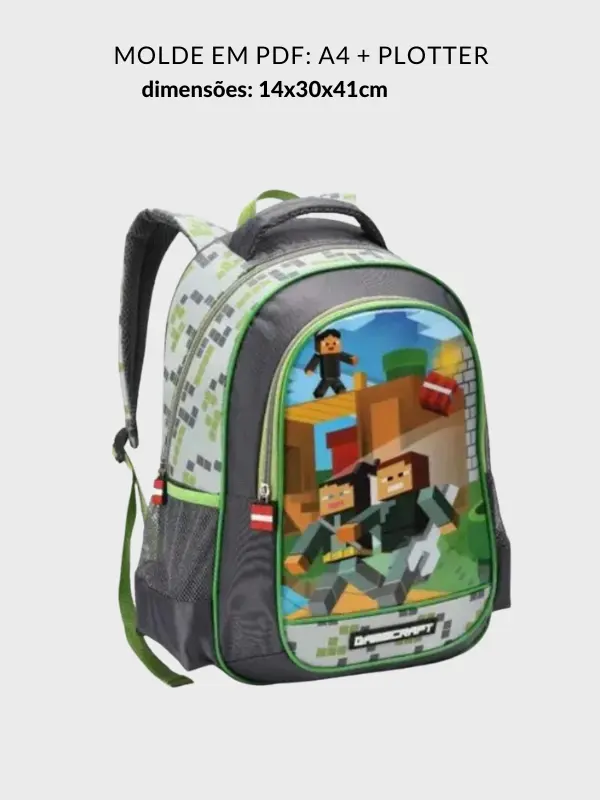 Molde mochila infantil
