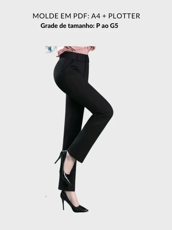 Molde calça social feminina