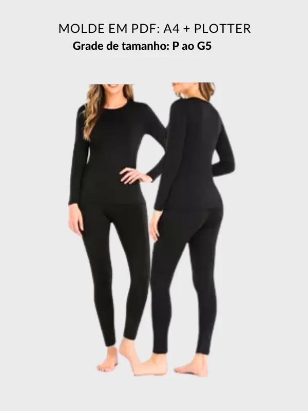 Molde conjunto térmico feminino