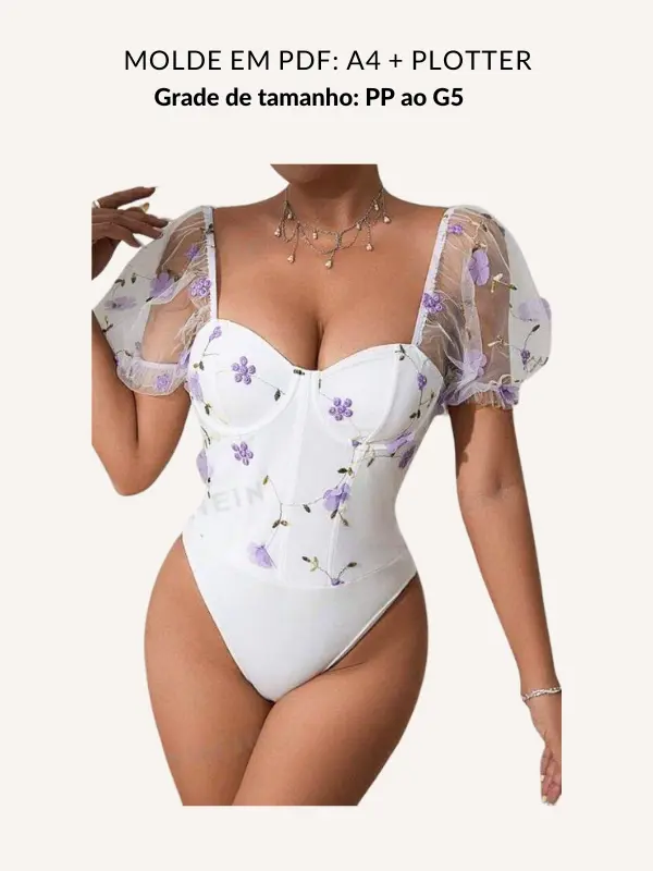 Molde body com mangas