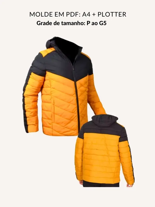 Molde jaqueta bobojaco masculina