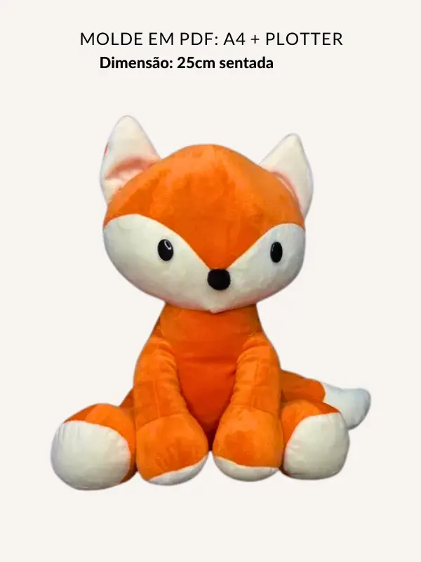 Molde pelúcia raposa