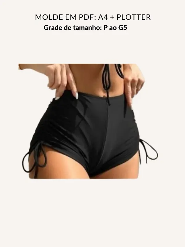 Molde short biquíni