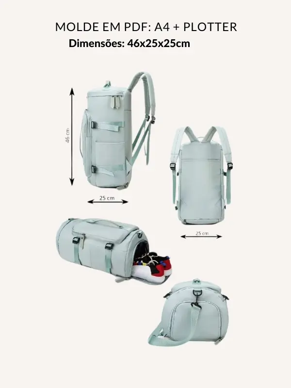 Molde mochila grande
