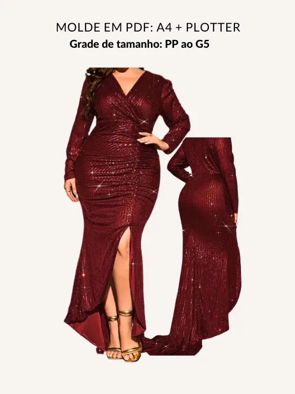 Molde vestido Luiza