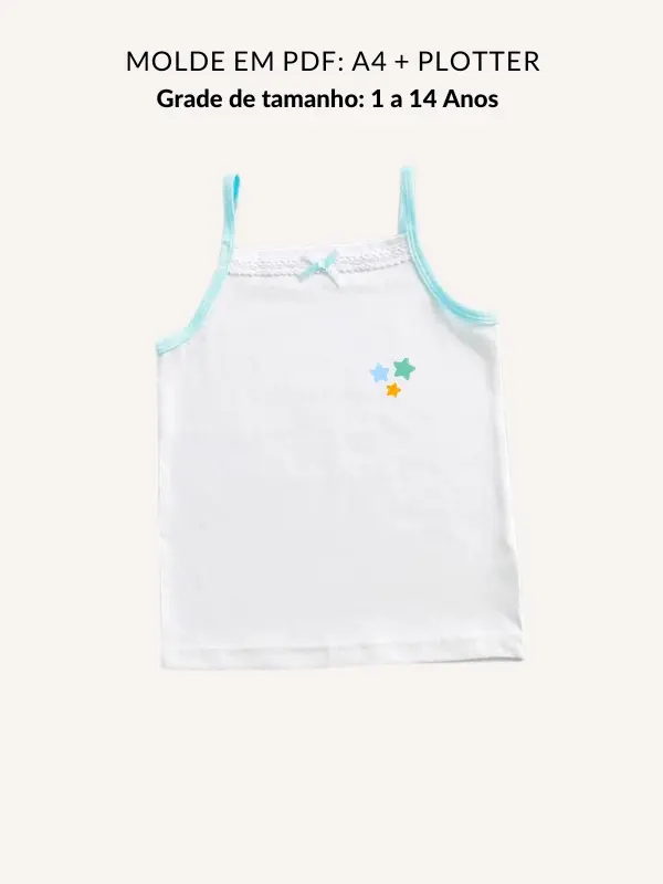 Molde blusa regata infantil