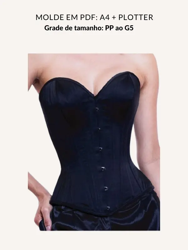 Molde corset overbust clássico