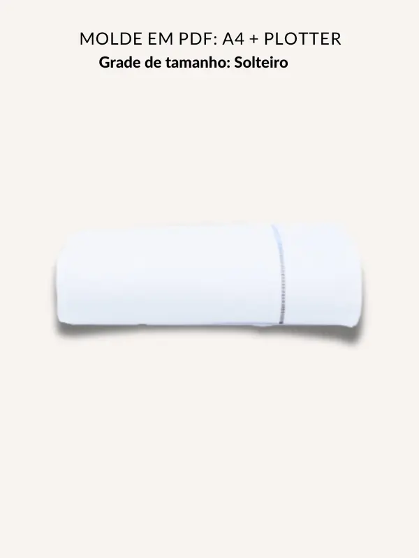 Molde lençol solteiro tradicional