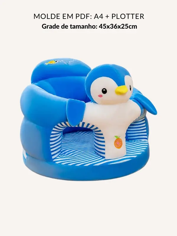 Molde almofada senta bebê