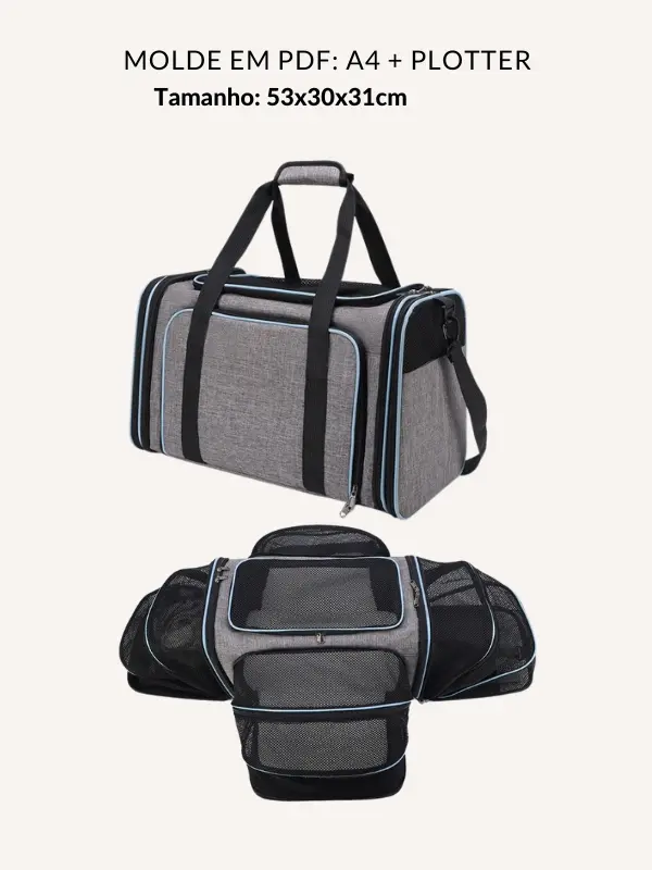 Molde bolsa transporte pet