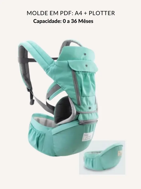 Molde canguru bebe passeio
