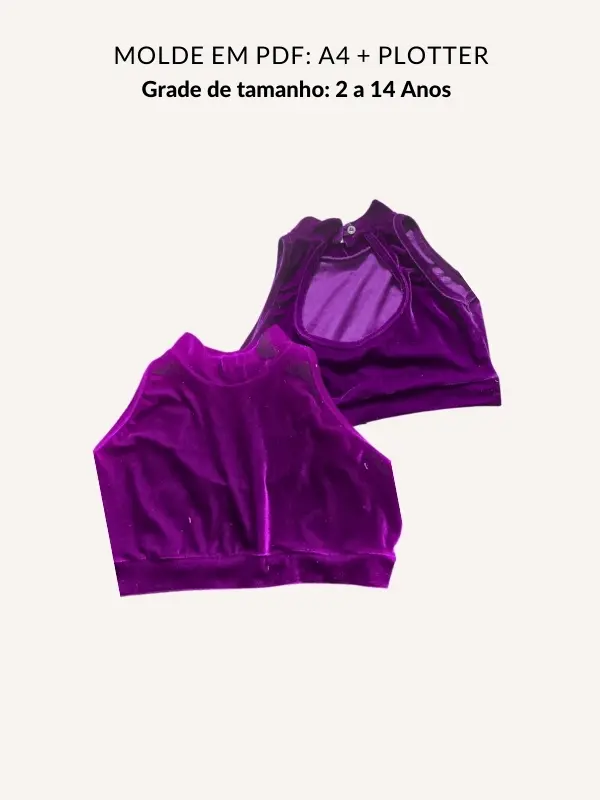 Molde cropped infantil
