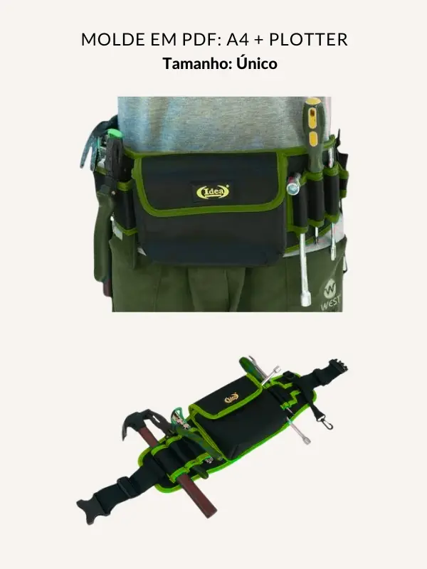 Molde bolsa de ferramentas