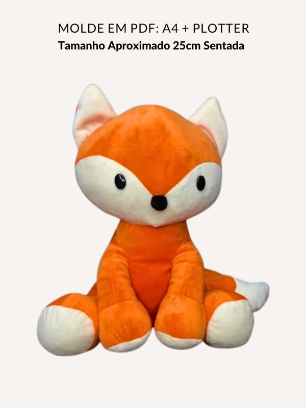 Molde pelúcia raposa
