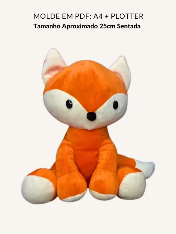 Molde pelúcia raposa