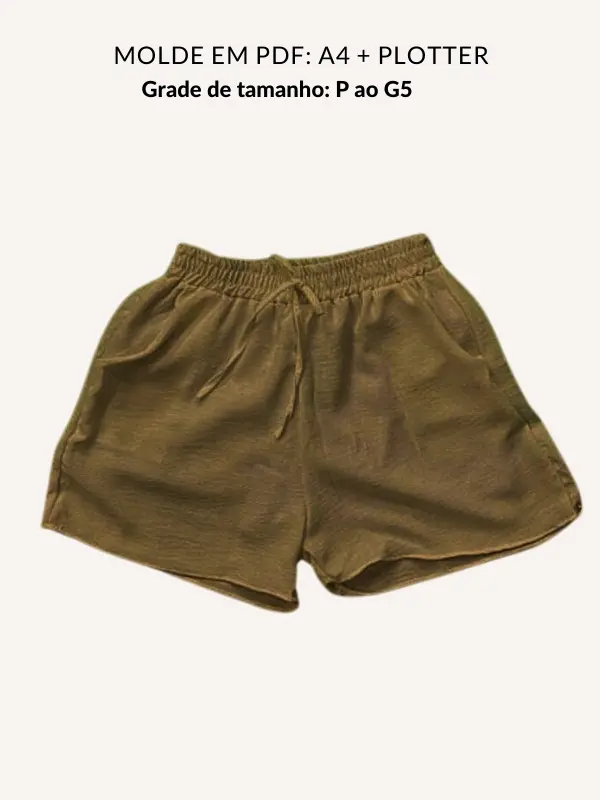 Molde short com elástico