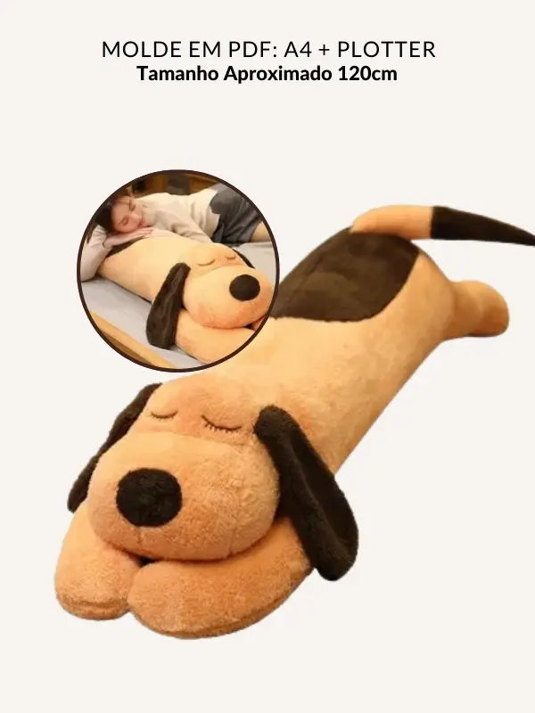 Molde travesseiro cachorrinho grande