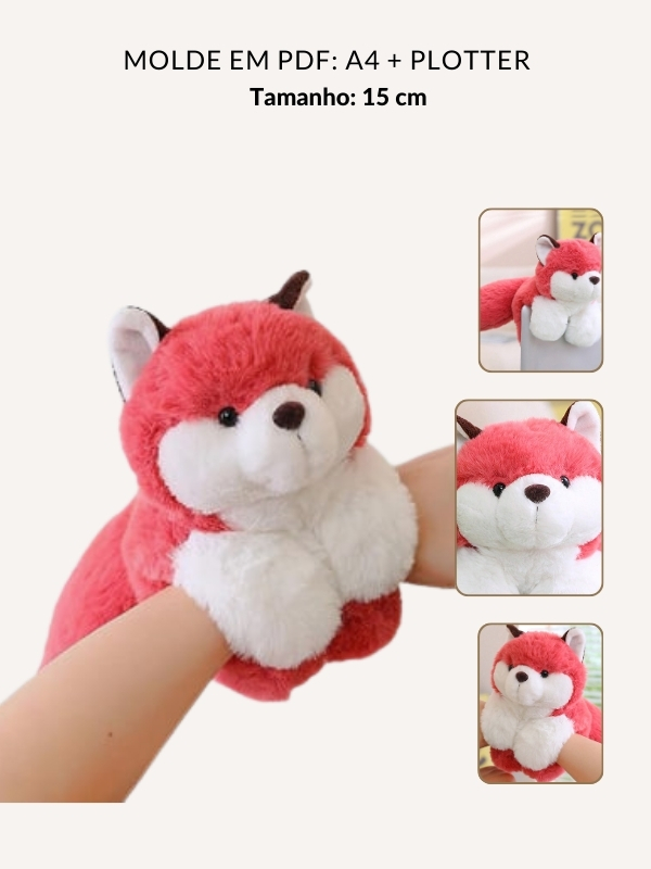 Molde pelúcia de mini urso