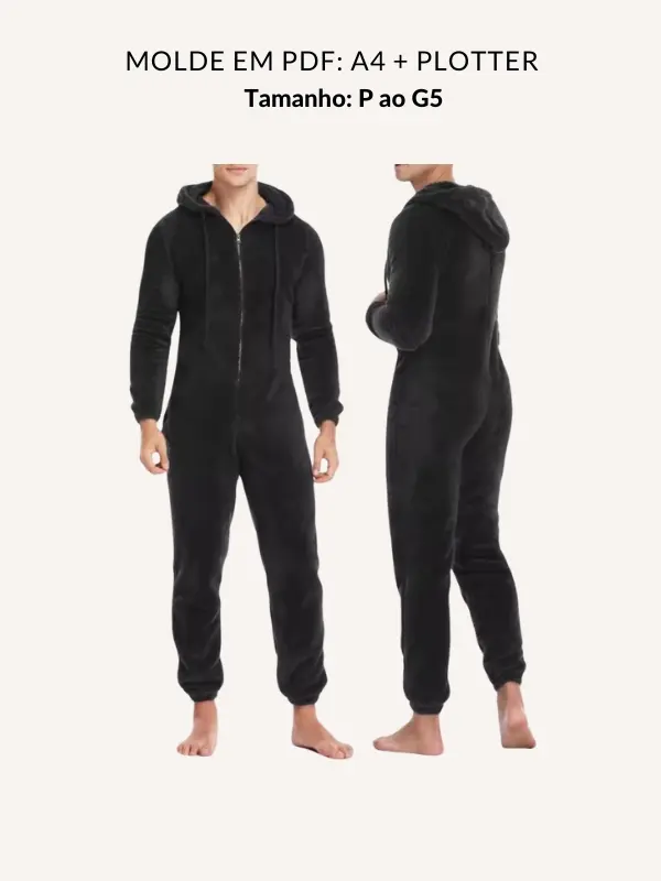 Molde macacao masculino adulto