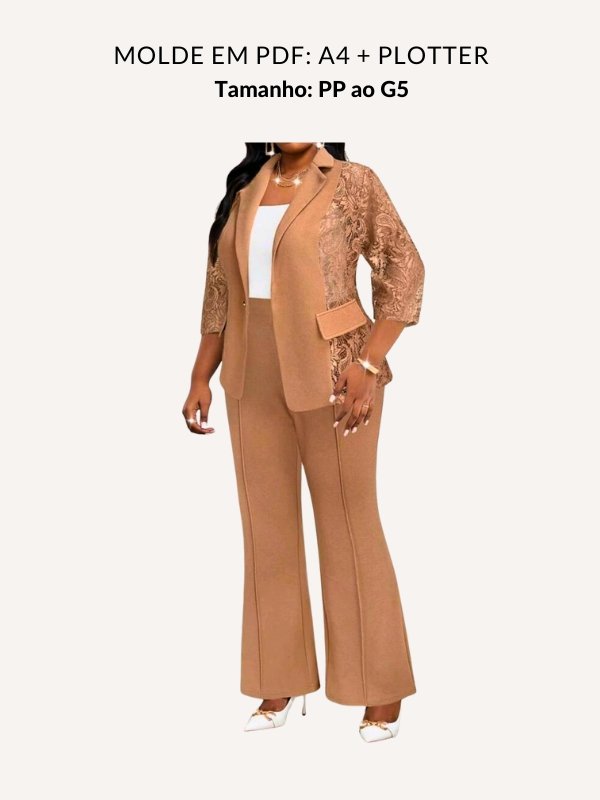 Molde conjunto Blazer Ana