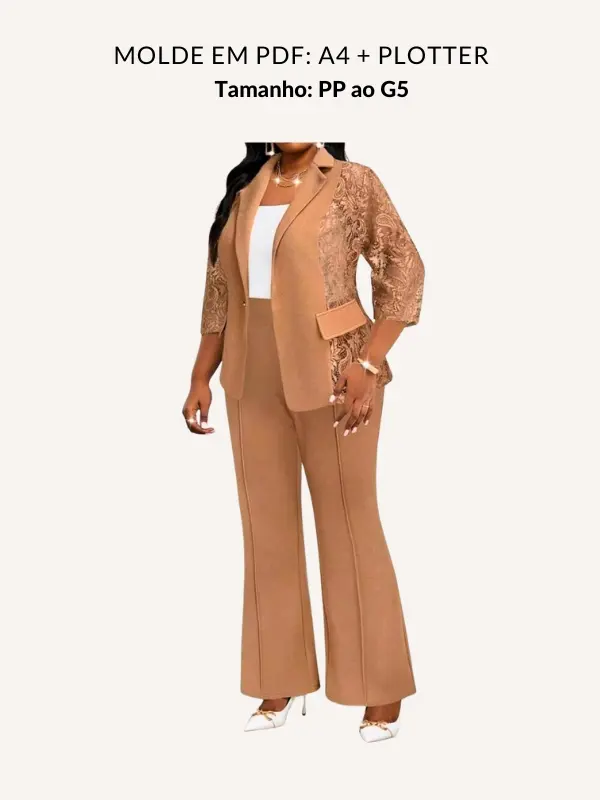 Molde conjunto Blazer Ana