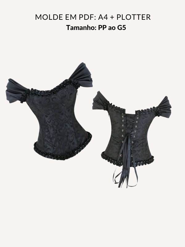 Molde corset Ana