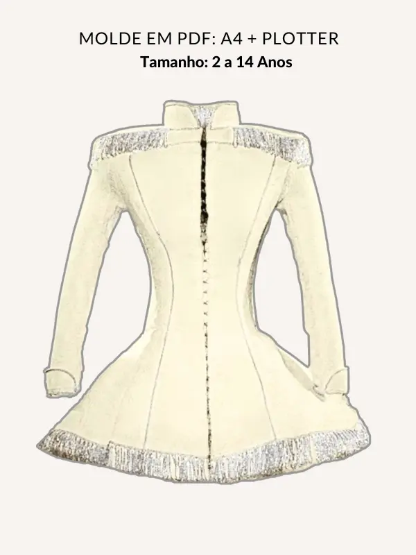 Molde vestido infantil Brenda